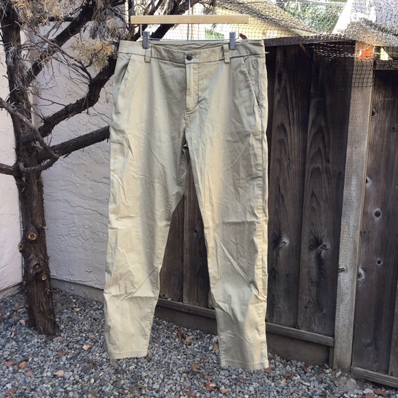 Lululemon athletica ABC pants men’s 34 tan brown 5 pocket warpstreme stretch - Picture 1 of 8